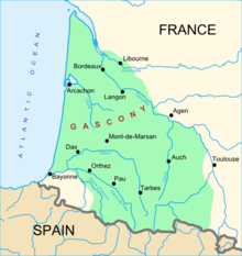 Gascony map